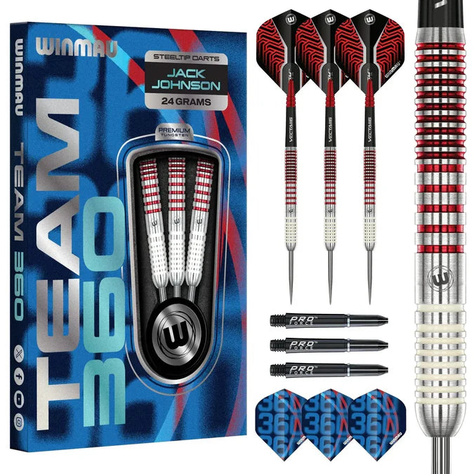 JACK JOHNSON 90% TUNGSTEN STEEL TIP DARTS