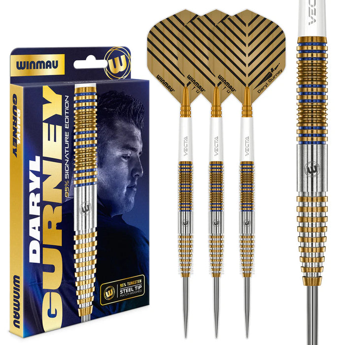 DARYL GURNEY SIGNATURE EDITION 95% TUNGSTEN STEEL TIP DARTS
