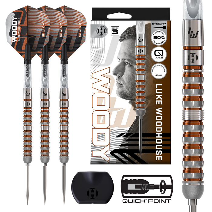 LUKE WOODHOUSE 90% SERIES 3 QUICK POINT DARTS