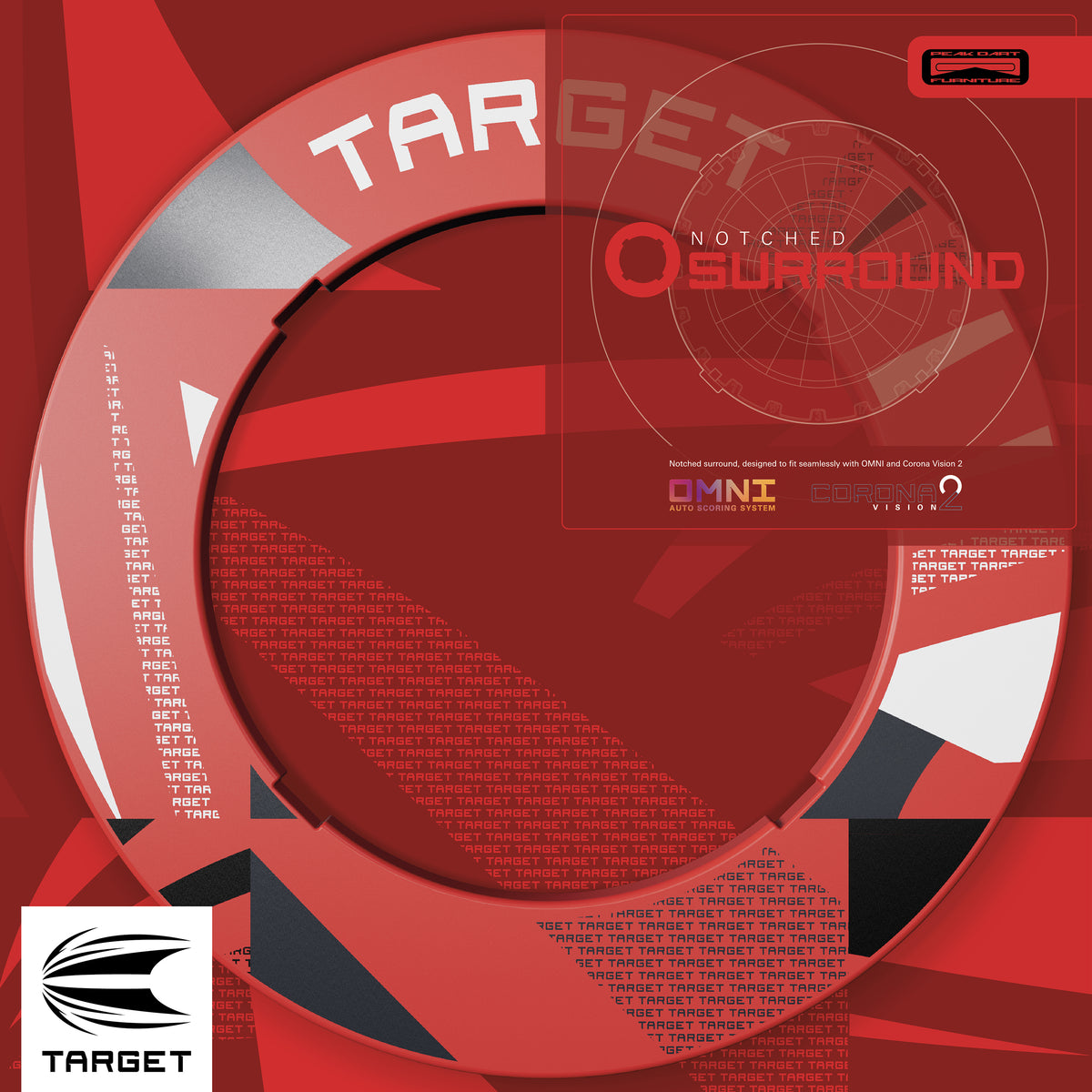 Target Patterned Notched Surround