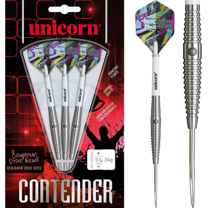 UNICORN BENJAMIN DRUE REUS 80% TUNGSTEN STEEL TIP DARTS