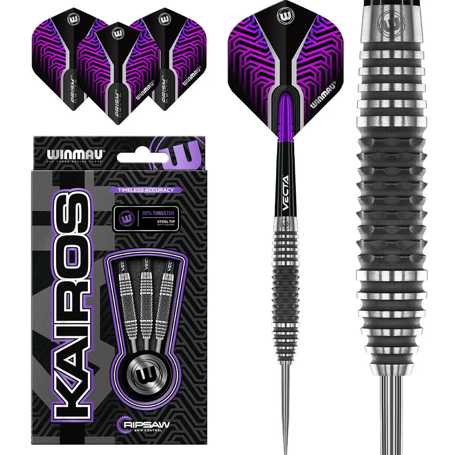 WINMAU KAIROS 90% TUNGSTEN STEEL TIP DARTS 01