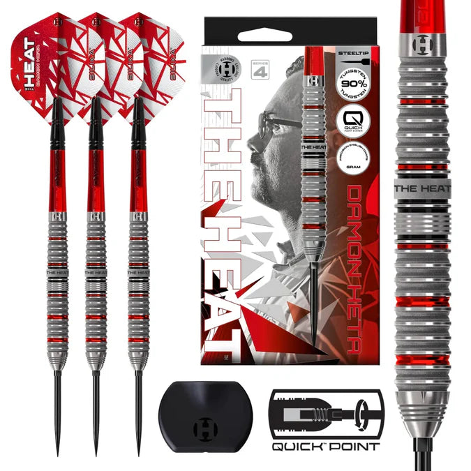 DAMON HETA SERIES 4 QP 90% TUNGSTEN STEEL TIP DARTS