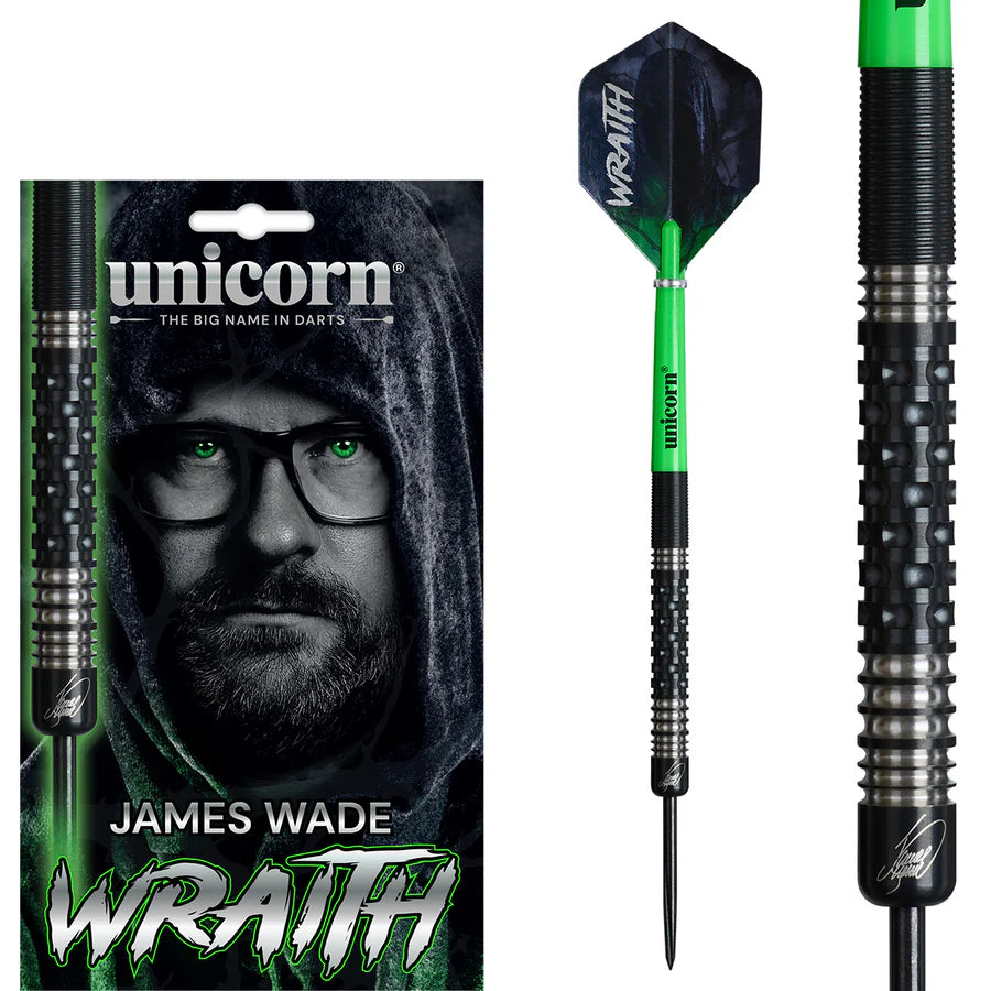 JAMES WADE PHASE 2 WRAITH 90% TUNGSTEN STEEL TIP DARTS