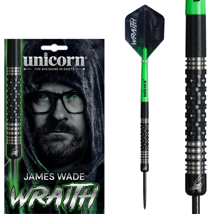 JAMES WADE PHASE 2 WRAITH 90% TUNGSTEN STEEL TIP DARTS