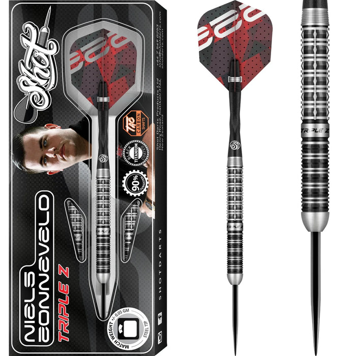 SHOT PRO SERIES DARTS STEEL TIP 90% TUNGSTEN NIELS ZONNEVELD V2