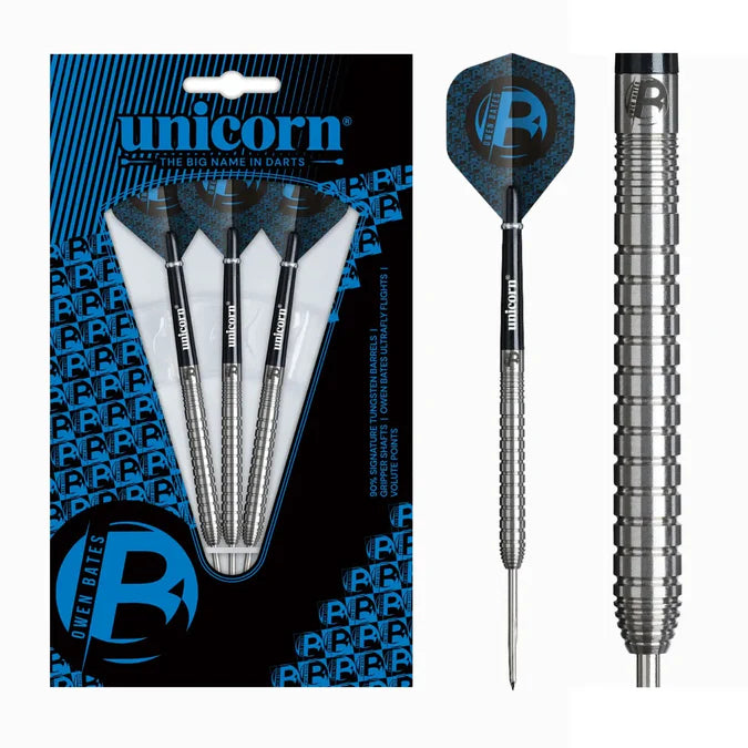OWEN BATES 90% TUNGSTEN STEEL TIP DARTS