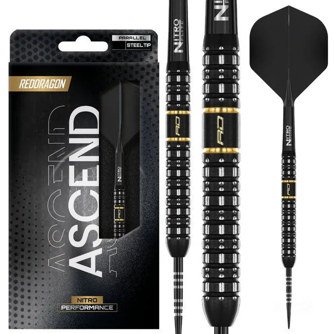 ASCEND PARALLEL 90% TUNGSTEN STEEL TIP DARTS
