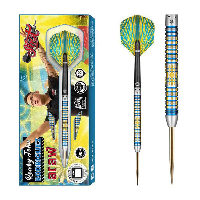 ROWBY-JOHN RODRIGUEZ ARAW 90% TUNGSTEN STEEL TIP DARTS