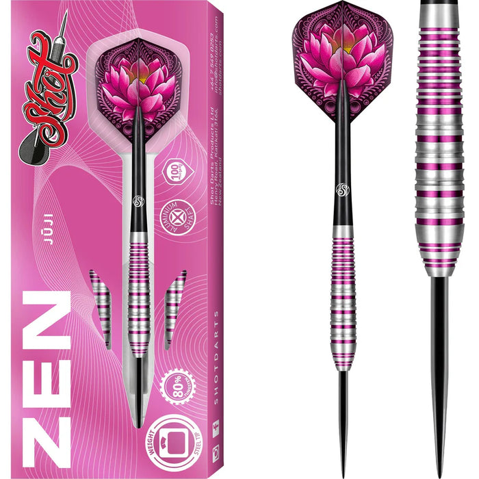 SHOT ZEN SERIES DARTS STEEL TIP TUNGSTEN JUJI