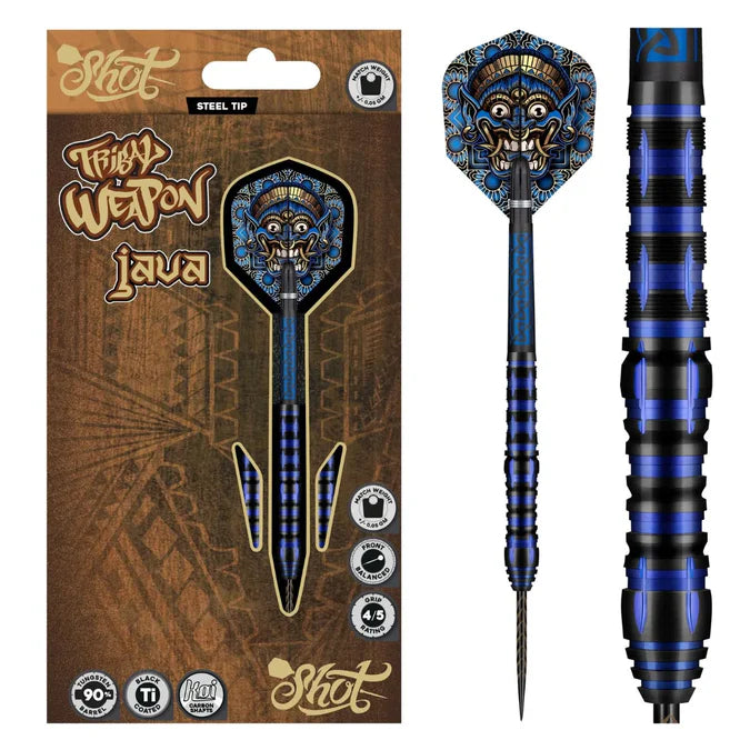 TRIBAL WEAPON JAVA 90% TUNGSTEN STEEL TIP DARTS