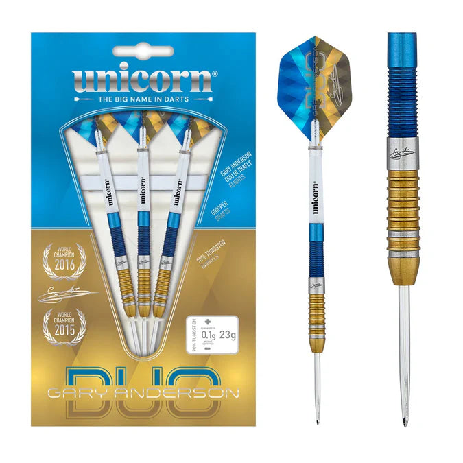 GARY ANDERSON DUO 90% TUNGSTEN STEEL TIP DARTS
