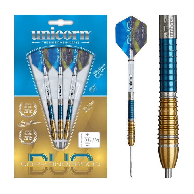 GARY ANDERSON PHASE 6 DUO 90% TUNGSTEN STEEL TIP DARTS