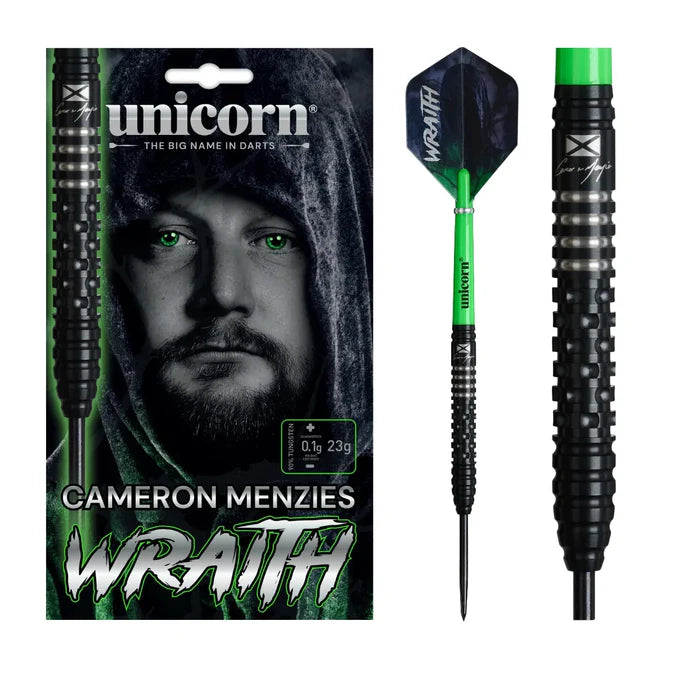 CAMERON MENZIES WRAITH 90% TUNGSTEN STEEL TIP DARTS