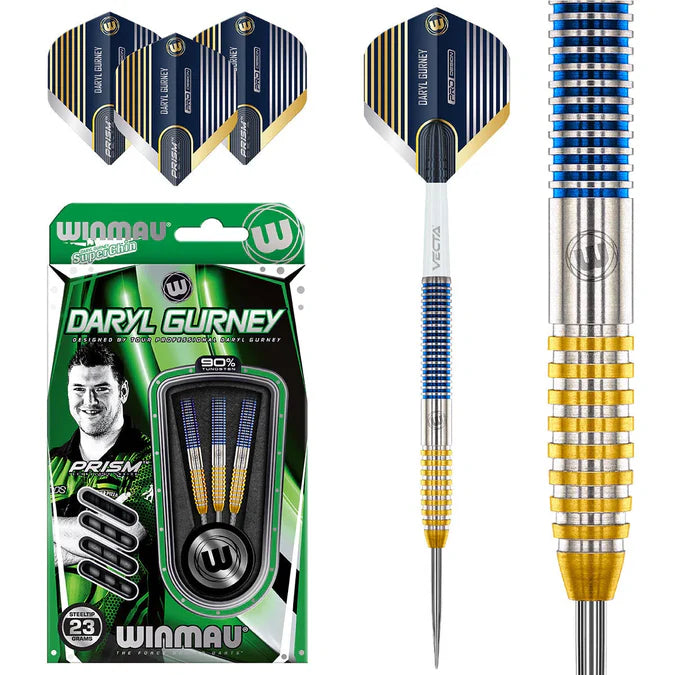 DARYL GURNEY SC 1.0 SERIES 90% TUNGSTEN STEEL TIP DARTS