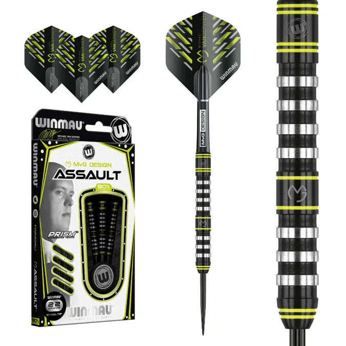 MVG ASSAULT 90% TUNGSTEN STEEL TIP DARTS