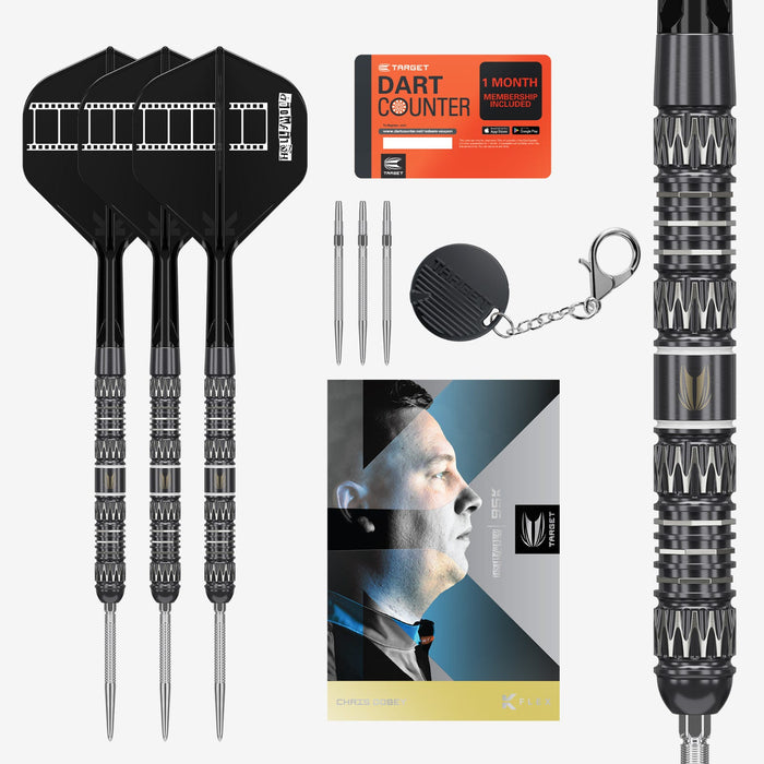 CHRIS DOBEY 95K 95% TUNGSTEN SP STEEL TIP DARTS