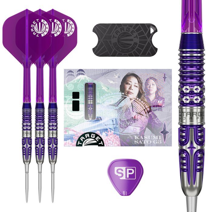 KASUMI SATO ENDEAVOUR G3 90% TUNGSTEN STEEL TIP DARTS