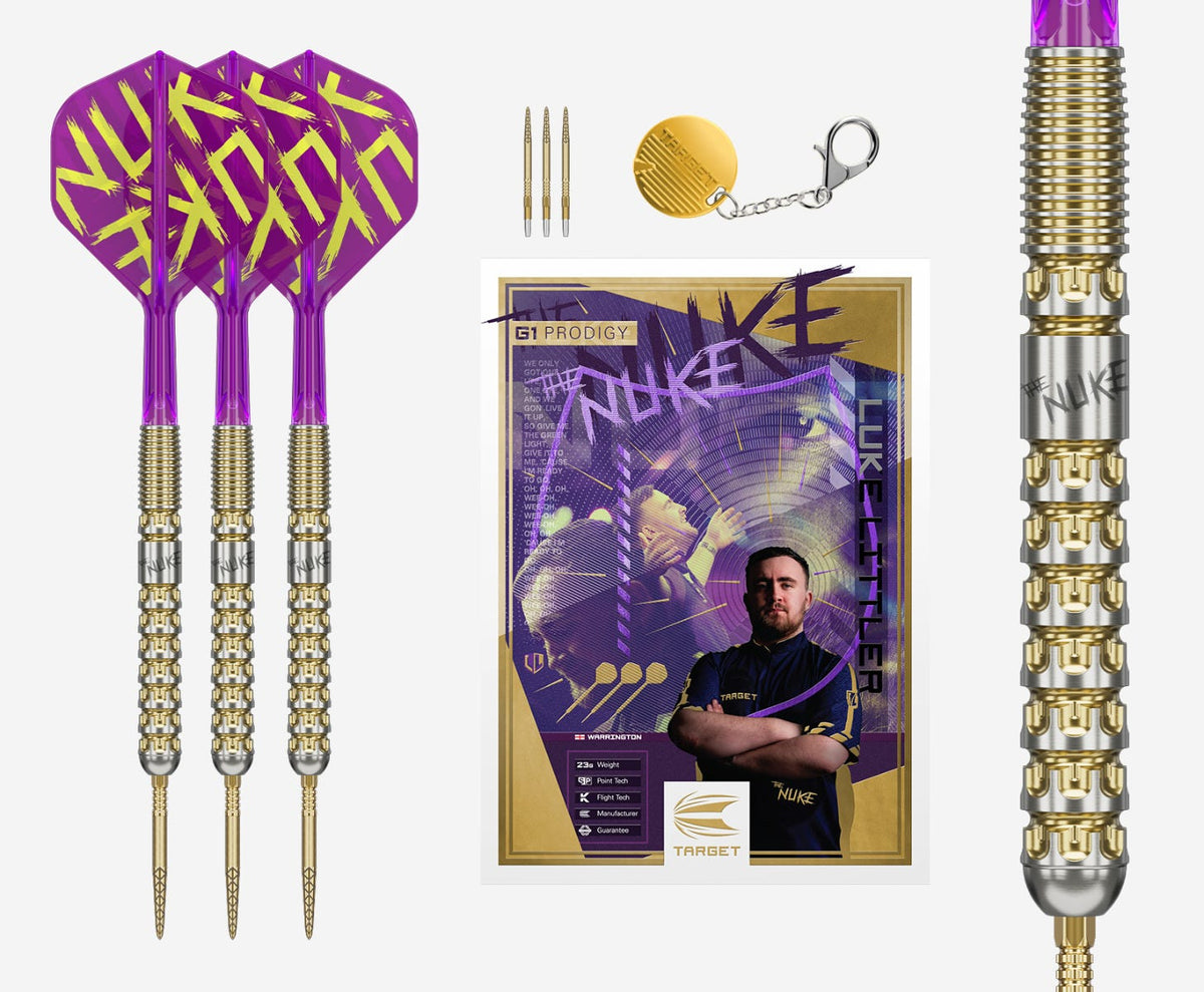 LUKE LITTLER G1 PRODIGY 95% STEEL TIP DARTS