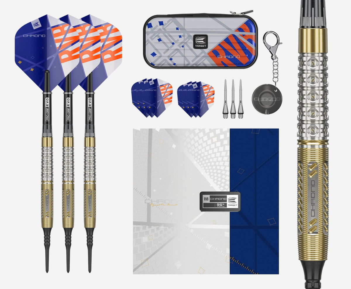 RAYMOND VAN BARNEVELD CHRONO 95% TUNGSTEN SP STEEL TIP DARTS