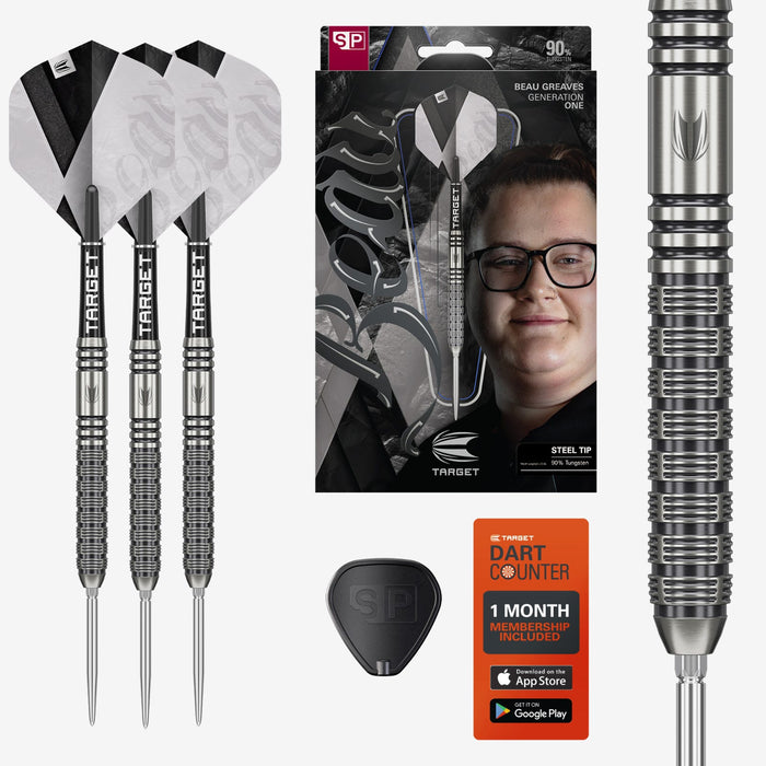 BEAU GREAVES G1 SP 90% TUNGSTEN STEEL TIP DARTS