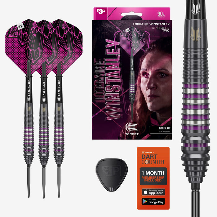 LORRAINE WINSTANLEY G2 SP 90% TUNGSTEN STEEL TIP DARTS